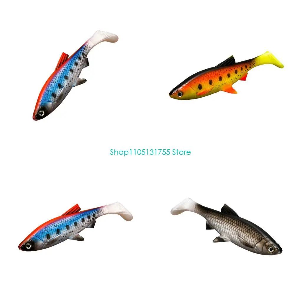 K0EF Professionelle Salzwasserköder, rotierender Schwanz, Angelköder, wackelt, weiche Köder für angreifende Fische