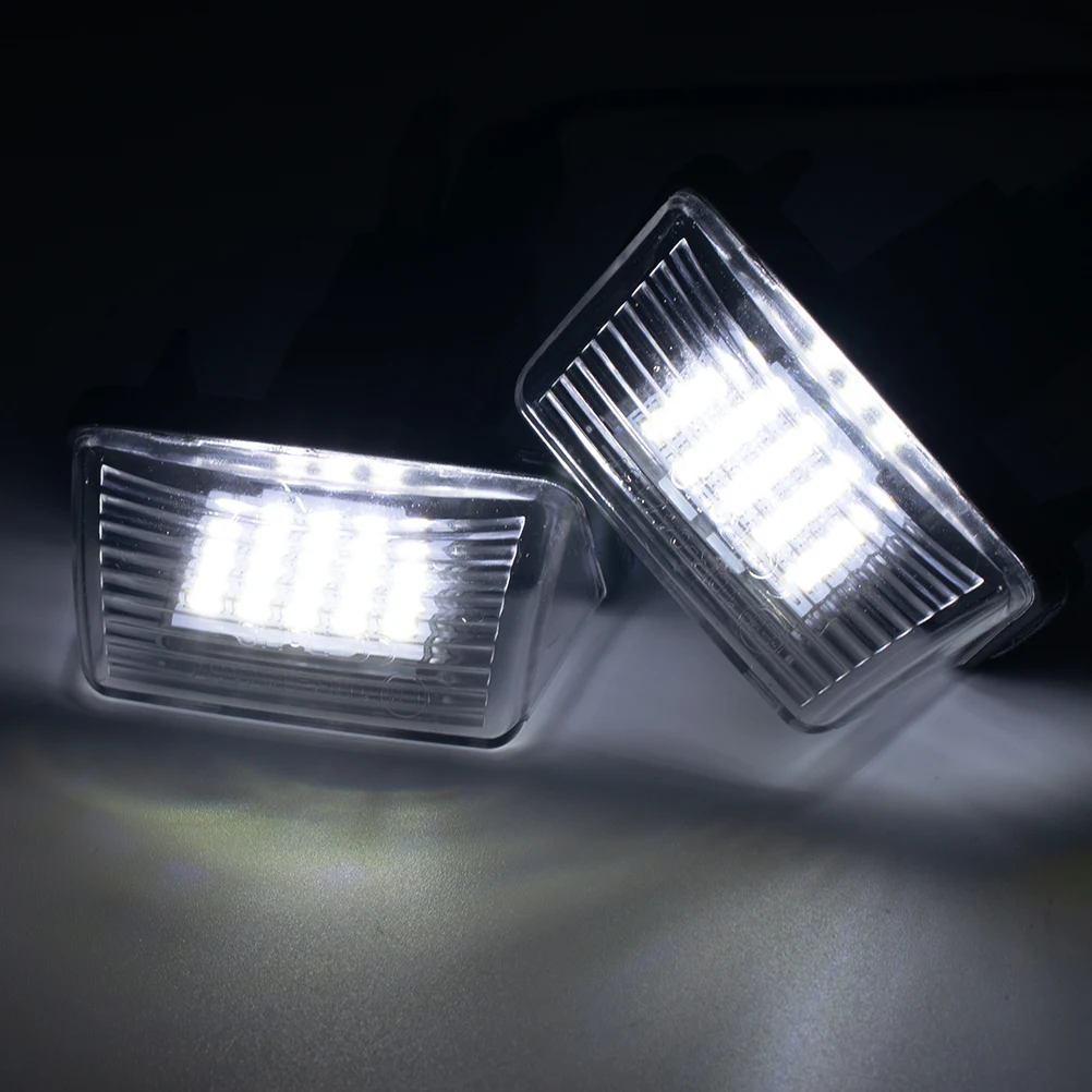 2pcs Canbus Number License Plate Light 6340A3 LED Xenon White Rear For Peugeot 206 306 307 308 406 207 407 5008 Partner