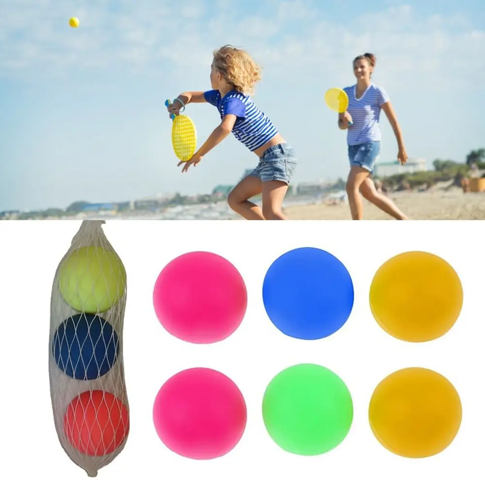 3PCS Multicolor Decoration Toy Practice Exercise Sport Game Table Tennis Cricket Training Beach Balls