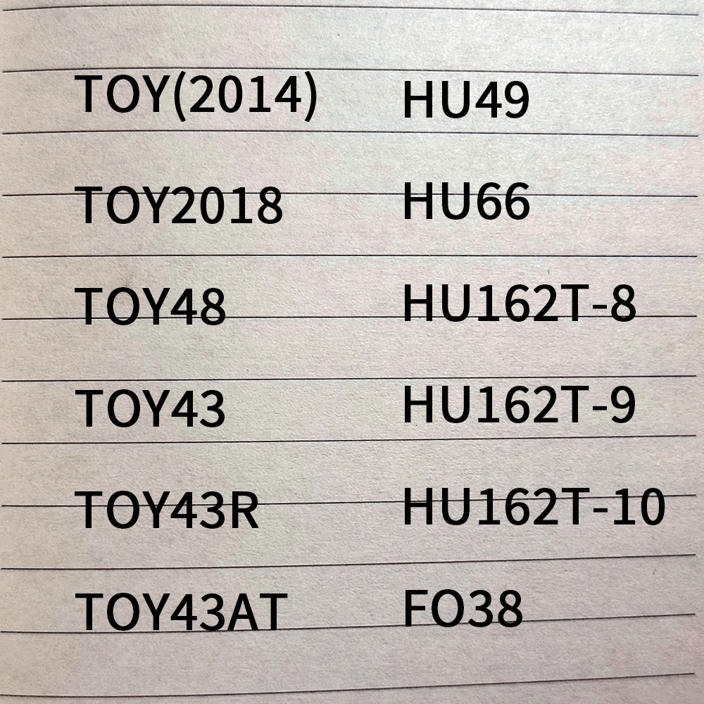 

2in1 TOY2014 TOY2018 TOY48 HU66 HU162T-8 HU162T-9 HU162T-10 TOY43 HU49 TOY43AT TOY43R for VW Volkswagen Toyota Locksmith Tool