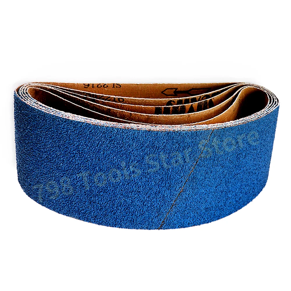 Imagem -05 - Correia de Lixa Abrasiva Azul 40-p120 Grãos Zircônio Corindo Lixa Cintos para Lixadeira de Bancada Afiação de Faca Metal Peças 915x100 mm