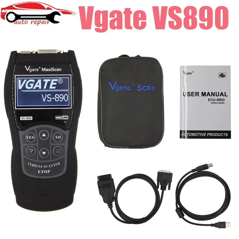 

Newest Vgate VS890 OBD2 Diagnostic Scanner Vgate SCAN Tool VS 890 CAN-BUS Multi-Languages Car Code Reader