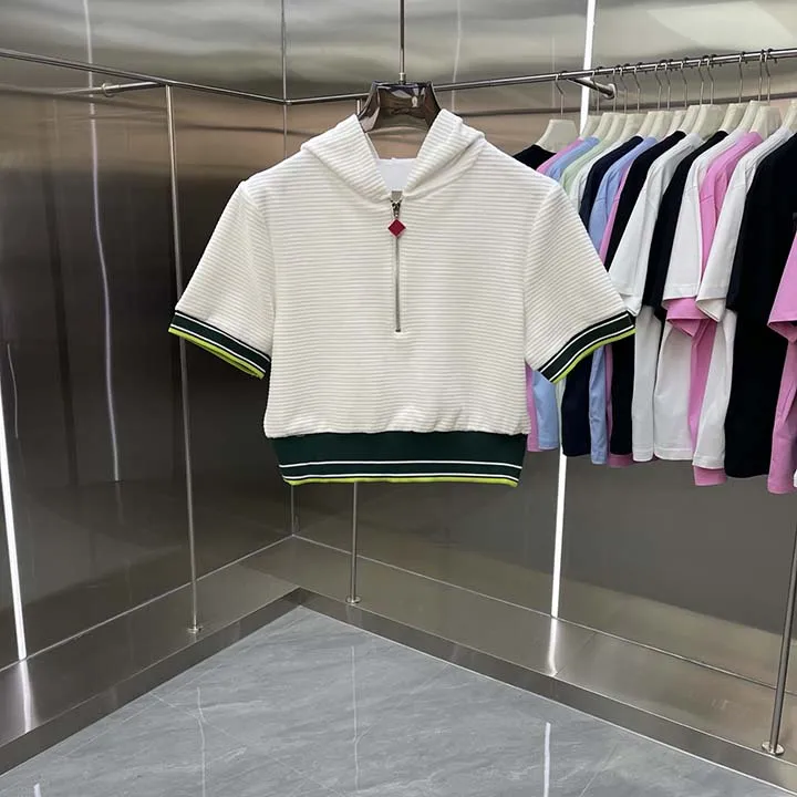 

2026 Summer Casinoblank Women Red Sign Patched Knitted T shirt Dress Set Fasion Ladies Short Dress Sets