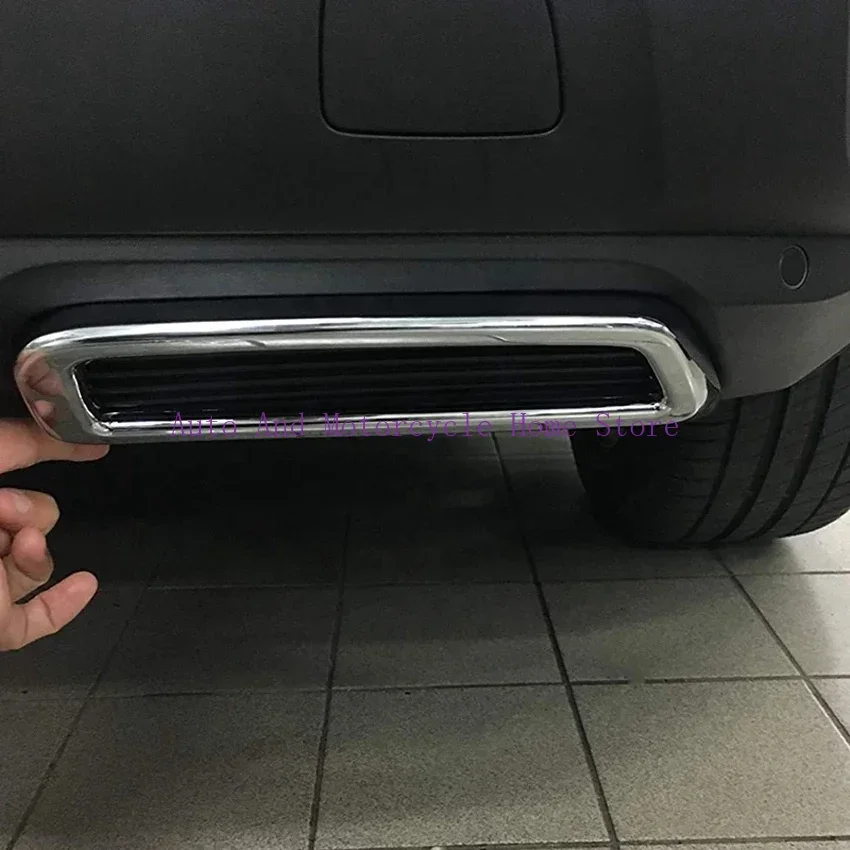 for Peugeot 3008 5008 Allure 2017 - 2019 Exhaust Pipe Tail Cover ABS Rear Exhaust Muffler End Pipe Cover Decoration Trim