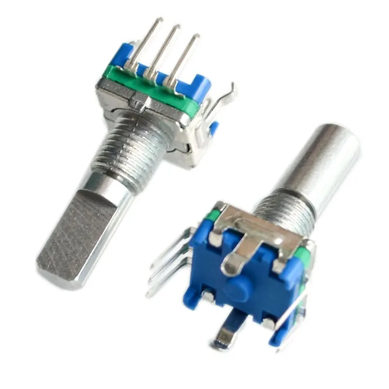 5 قطعة/الوحدة الروتاري التشفير التشفير التشفير التبديل/EC11/الصوت الجهد الرقمي مع التبديل خمسة دبوس مقبض طول 20 مللي متر