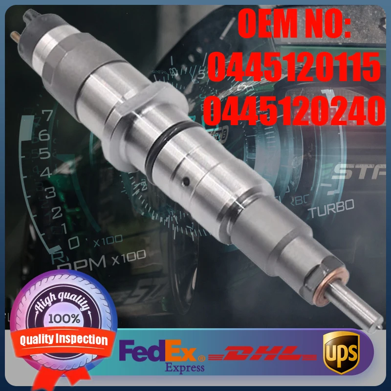 

New Common Rail Fuel Injector Engine Parts 0445120115 5263306 3965750 4940171 87538123 for Cummins ISL 8.9 and Case New Holland