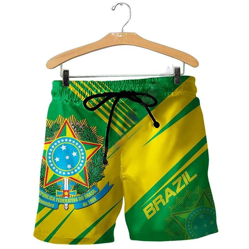 Beach Shorts Argentina Brazil Mexico Flag 3D Print kids Casual Beach Shorts Fashion Streetwear Short Pants Trousers Clothing