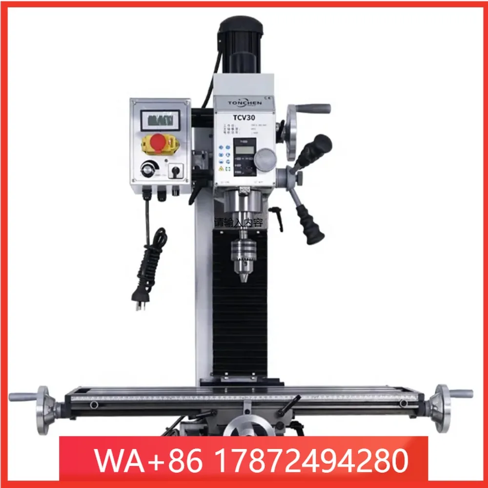 FOR TCV30 1.5HP 7x27 Inch Hot Cheap High Precision Brushless Motor Milling Machine Factory Price  Drilling Milling Machine