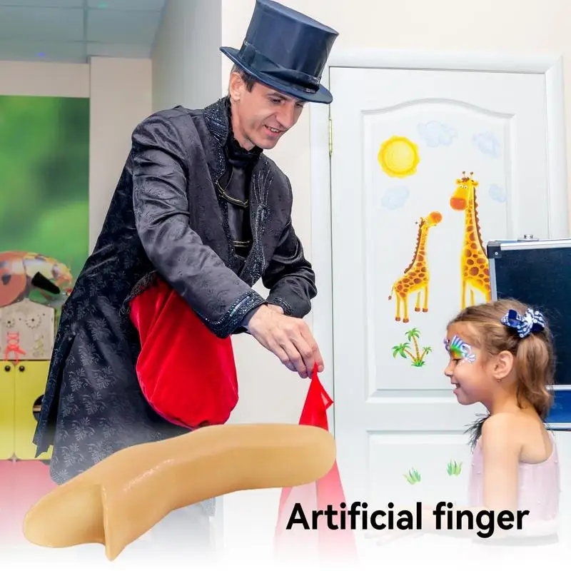 Finger Magic Trick Multipurpose Magic Thumb Tip Sixth Middle Finger Innovative Funny Magic Props Prosthetic Finger For Family