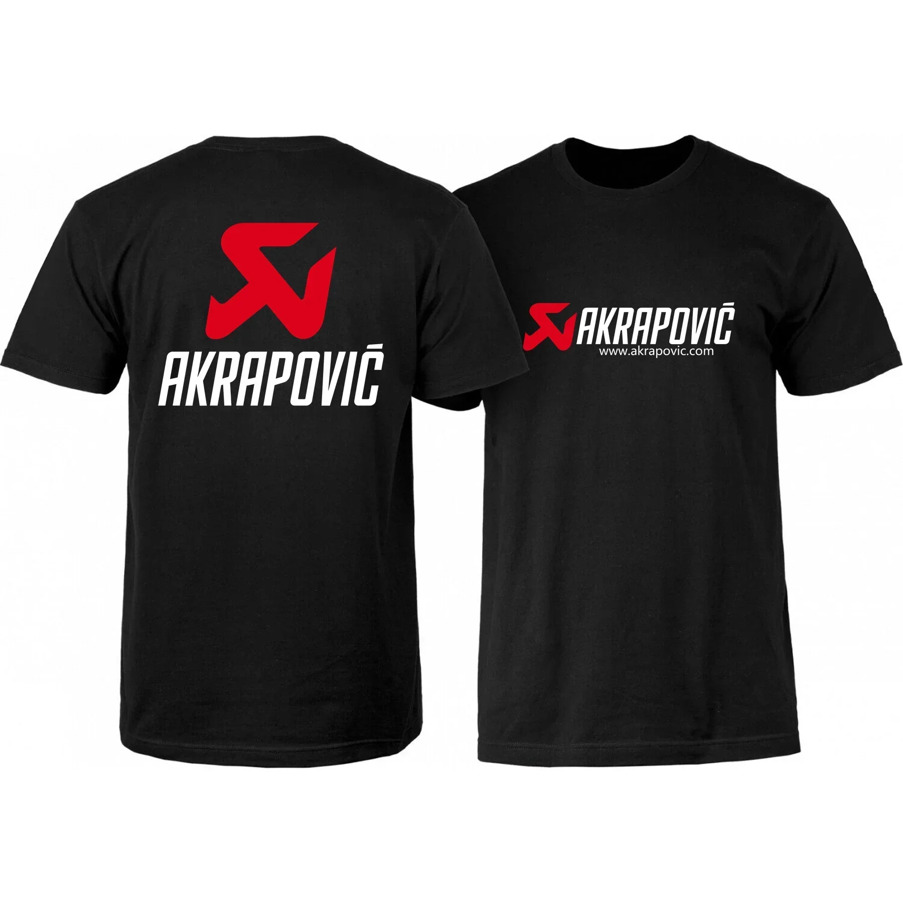 Men's exhaust Akrapovic T-shirt Loose casual breathable street top Summer comfortable short-sleeved crewneck clothing