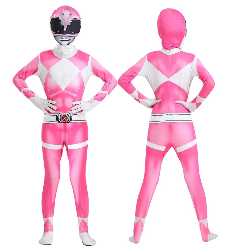 Fantasia Power Samurai Rangers คอสเพลย์เครื่องแต่งกายผู้ใหญ่เด็ก Morpher Mighty Morphin Mask Jumpsuit Zentai สูทฮาโลวีน