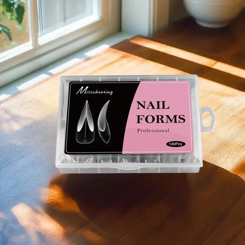 140 pièces 3D forme de griffe d'aigle formes d'ongle pour Extension d'ongle de Dragon griffe acrylique ongles spécial couverture complète moules outil d'art des ongles