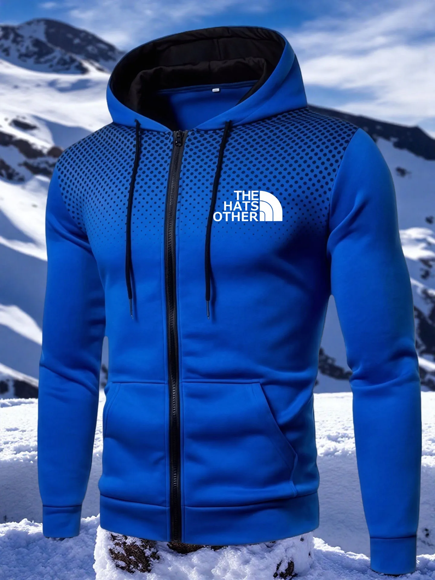 Men's Hoodies Sweatshirts Thicken Warm Fleece Tracksuit for Men Zipper Neck Pullover Men's Winter Clothing Soft Shell Men Hoodie