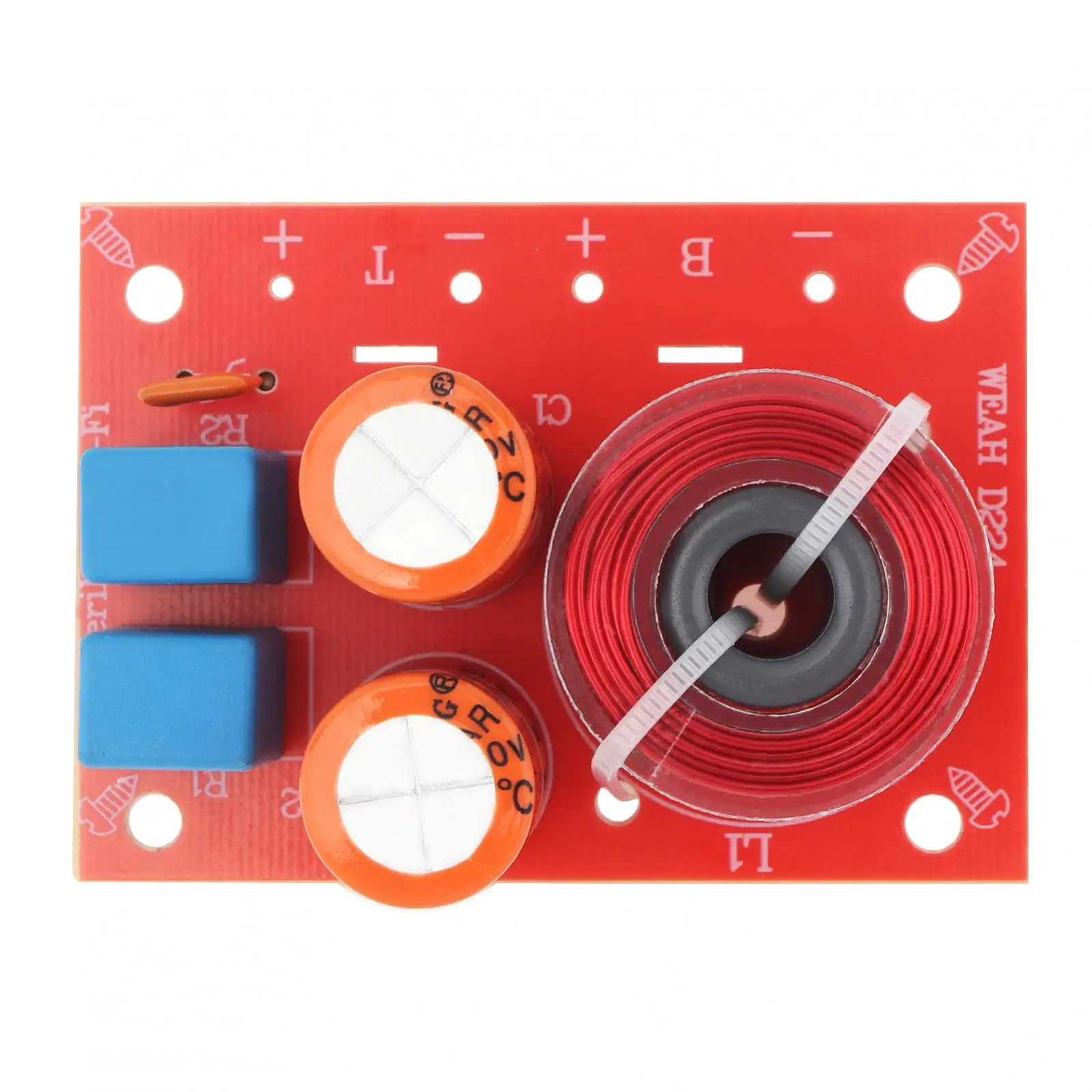 Altavoz divisor de frecuencia de Audio, condensador no polar de alta potencia, altavoz de 2 vías, 80W, 2 unidades, filtros cruzados para altavoces