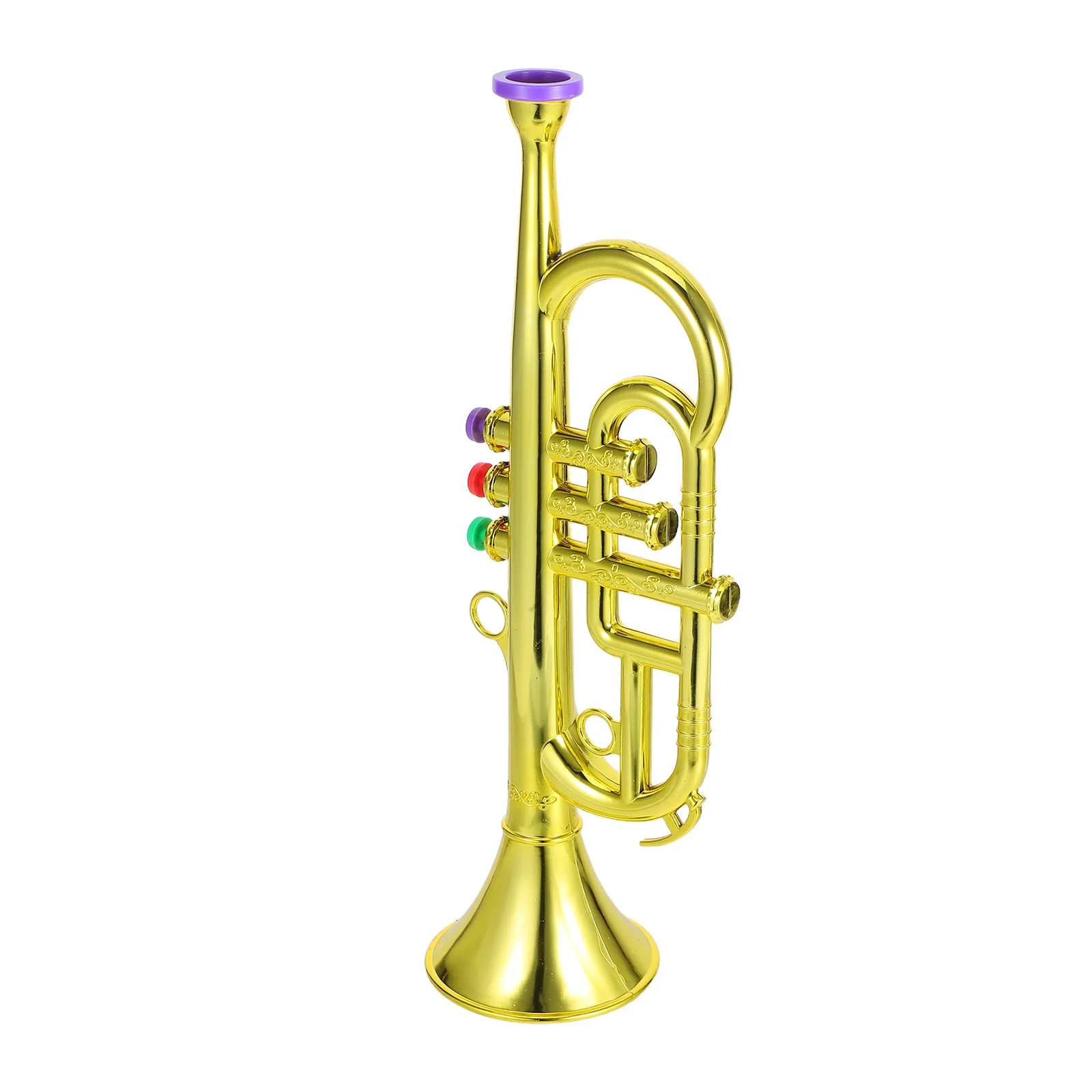 

Kids Trumpet Instrument Realistic Appearance Sound Immersive Learning Experience Toddler Music Exploration Stage Prop Preschool