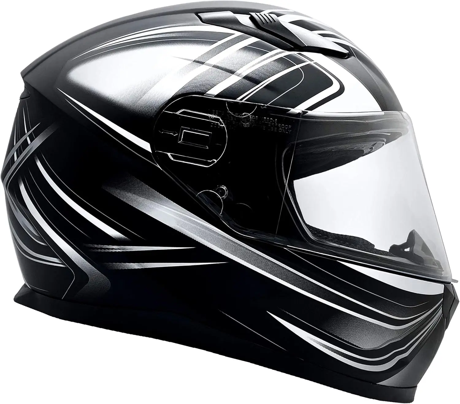 Adult Full Face Motorcycle Helmet w/Drop Down Sun Shield DOT Certified