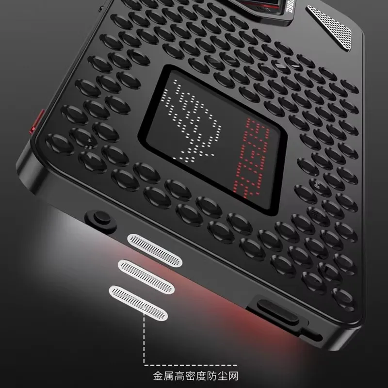 ثقوب الألومنيوم معدن الهاتف الخلفي ل ASUS ROG الهاتف 9 8 برو Rog9 Rog8 حافظة الربيع مشبك معدني جوفاء غطاء تبديد الحرارة