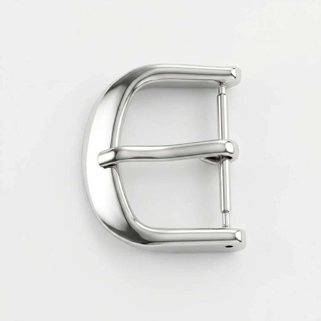 Solid Stainless Steel Silver Gold Watch Buckle 12 1618 20 22mm Metal Polished Leather Watchbands Strap Clasp Watches Accessories