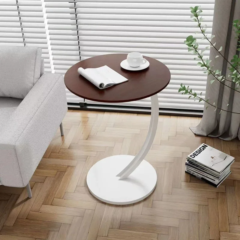 Mesa De sofá De esquina móvil, mueble redondo De almacenamiento, bonito, transparente, De diseñador, moderno, barato, para el hogar