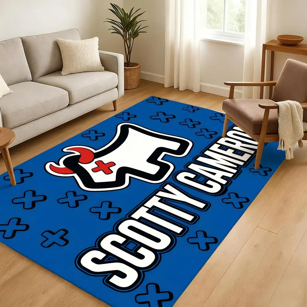 S-Scotty Logo Cameron-N Banner Gifts Floor Mat Soft Thickened Absorbent Non-Slip Bedroom Living Room Door Mat Home Flannel Rugs