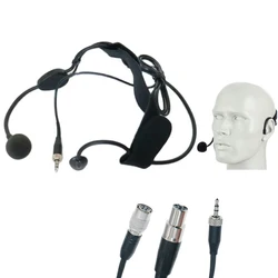 WH30TQG Cardioid Headset Microphone For Shure PGX SLX ULX QLX GLX Unidirectional Sennheiser AKG MiPro Audio-Technica 3Pin 4pin