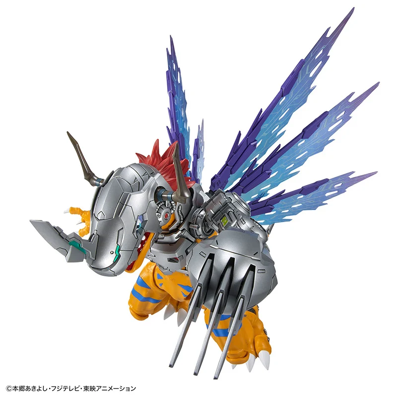 BANDAI Figure-rise Standard Amplified Digimon Adventure Metal Greymon Ver. PVC Anime Action Figures Assembled Model Toys