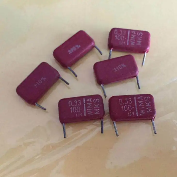 For WIMA MKS 0.33UF 100V Vintage Non-polar Coupling Film Capacitor  50pcs