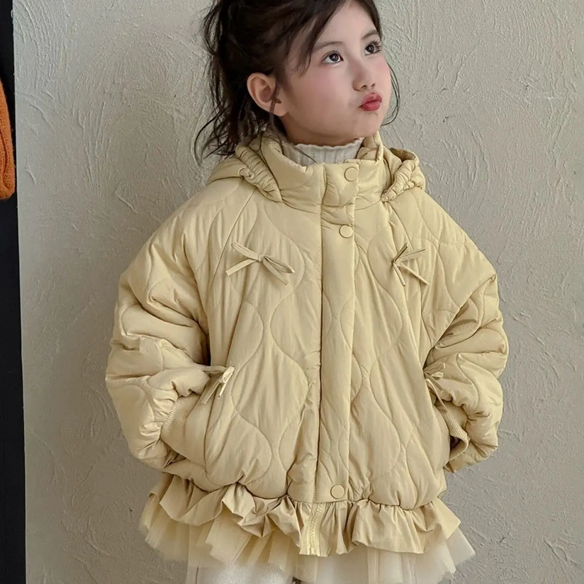 Girls Coat 2026 Thick New Cotton Jacket Stylish Fall Winter Baby Jacket Kids Winter Cotton Coat Late Fall