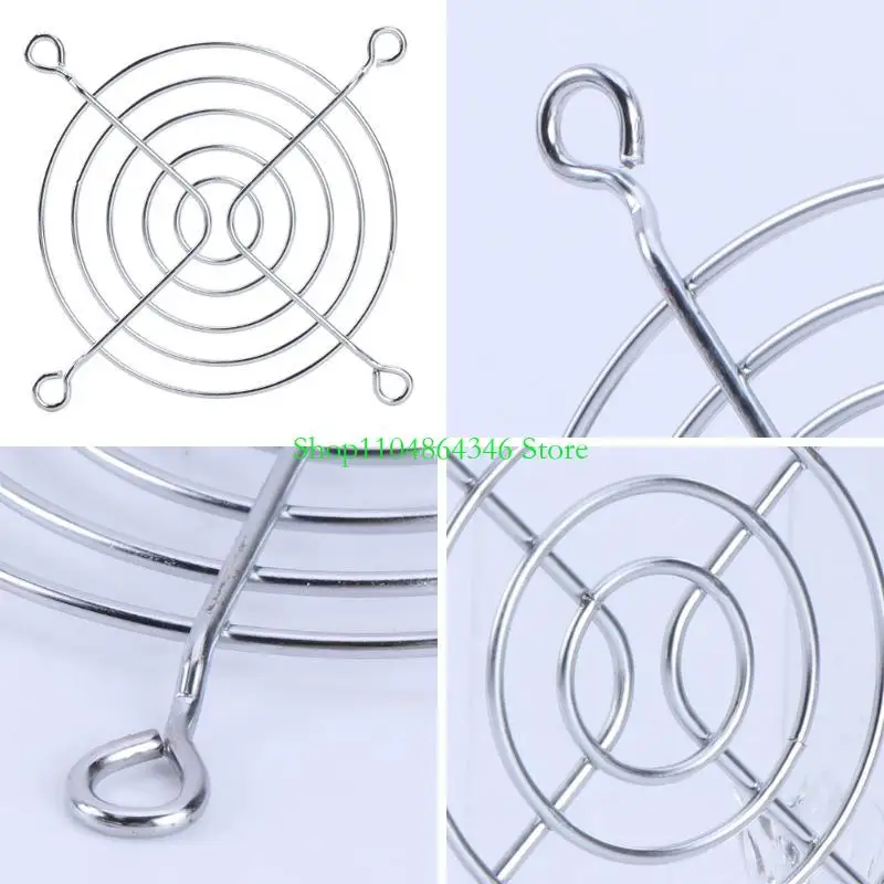 Metal 80mm PC Computer Fan Grill Mounting Finger Guard for Protection Cover,Pack of 1