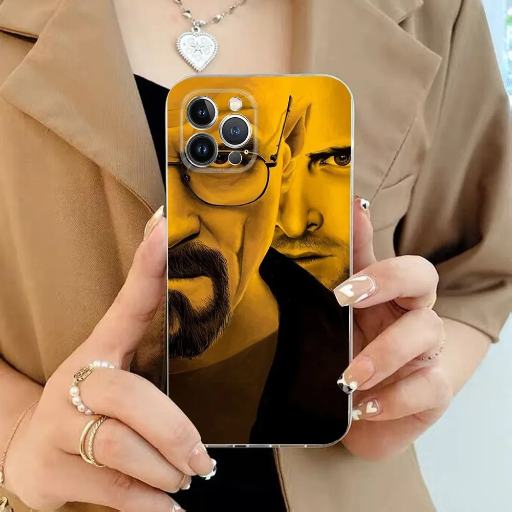 Coque de téléphone Breaking Bad, série télévisée américaine, coque arrière transparente, iPhone 15 13 14 Pro Max XS Poly 12 11 Pro 13 Mini 6 7 8 Plus