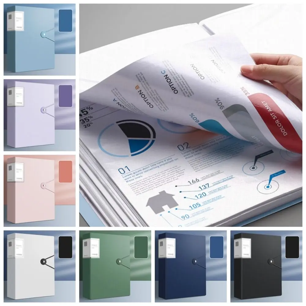 

Desktop Storage A4 File Folder Multifunctional Waterproof Document Organizer Dustproof Large Capacity A4 File Organizer