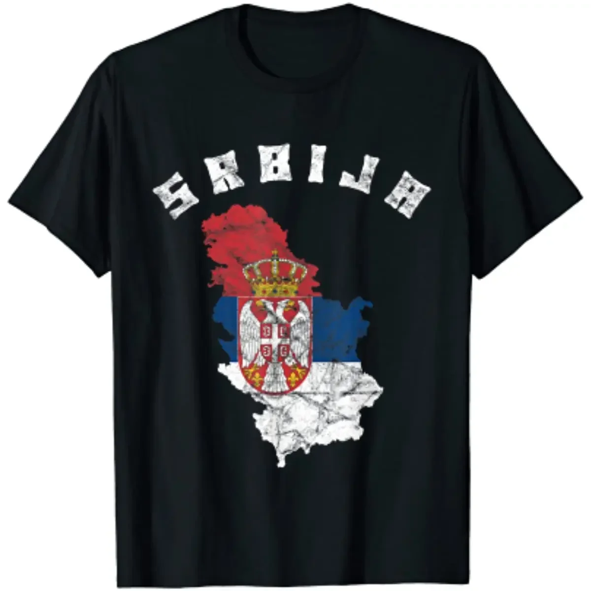 

Serbia Flag, Srbija, Serbian Pride, Serbian Flag Men T-Shirt Short Sleeve Casual Cotton Boys T-Shirts