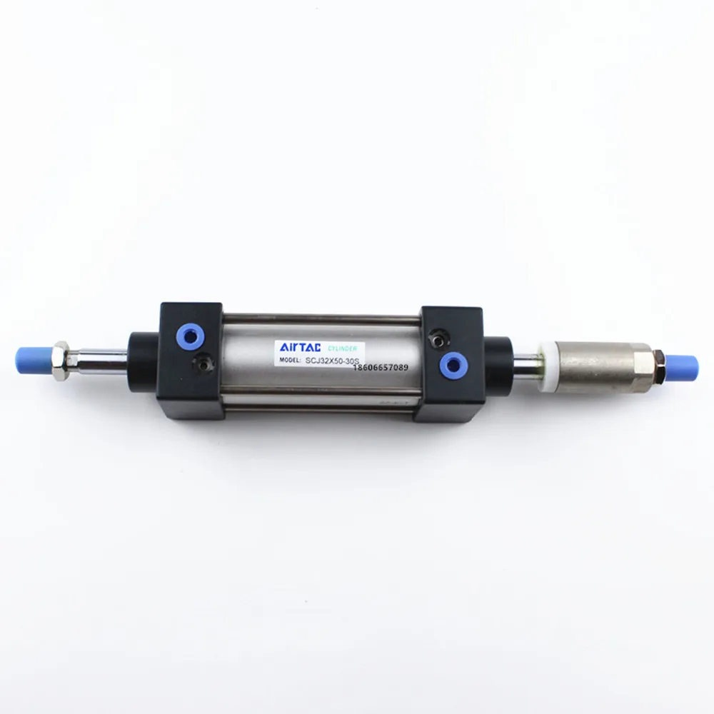 SCJ100 * 25/75-300/150/200-50/100-100/125 Pneumatic Big thrust bore cylinder double double out adjustable stroke cylinder