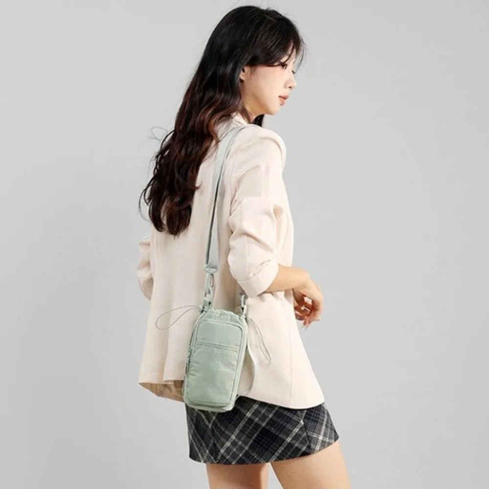 

Multifunctional Crossbody Phone Pouch Nylon Large Capacity Water Bottle Storage Bag Square Handhold Women's Fitness Bag Outdoor