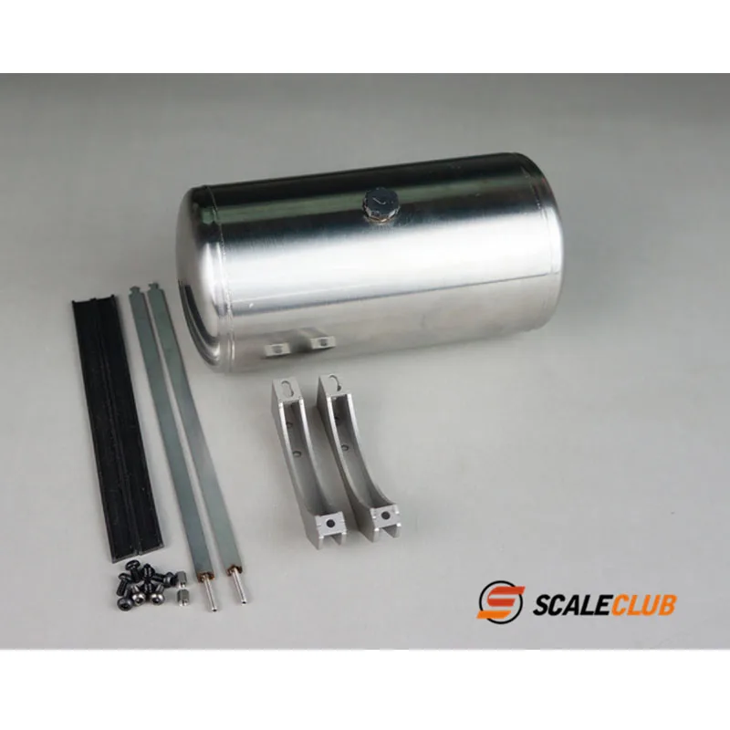 Scaleclub Model For Tamiya 1/14 Stainless Steel Round Fuel Tank Suitable For Specific Groups DIY