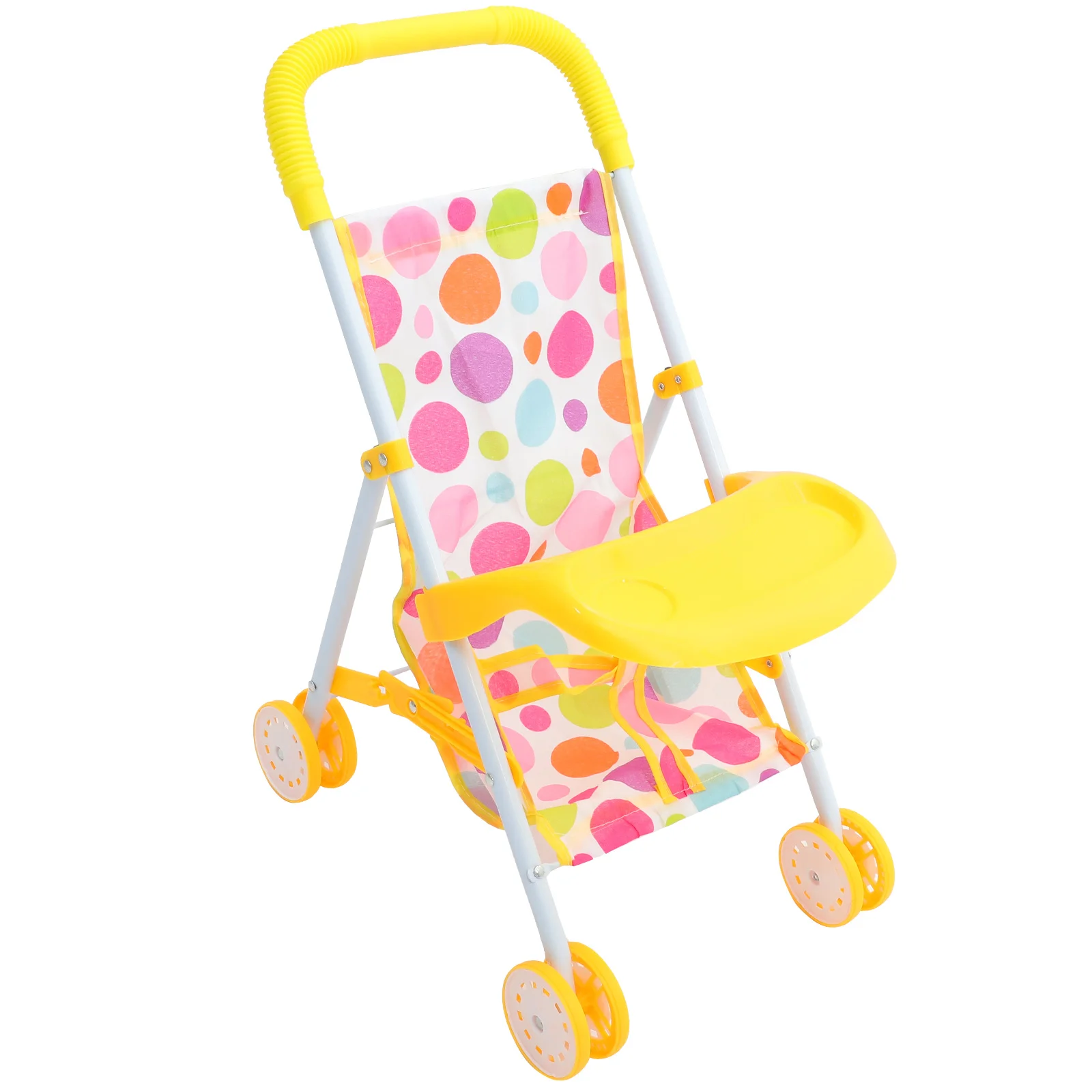 รถเข็นเด็กน้ำหนักเบา ขนาดกะทัดรัด แบบจำลองรถเข็นเคลื่อนที่ได้ สำหรับเล่นสมมติการเดินทาง อุปกรณ์เสริมรถเข็นเด็กขนาดเล็ก