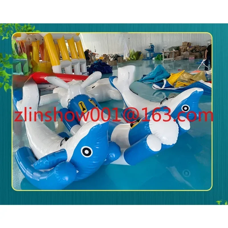 Water Park Inflatable Floating Toy Little Dolphin Little Whale Surfing Mount Killer Whale Big Shark Dolphin Seesaw