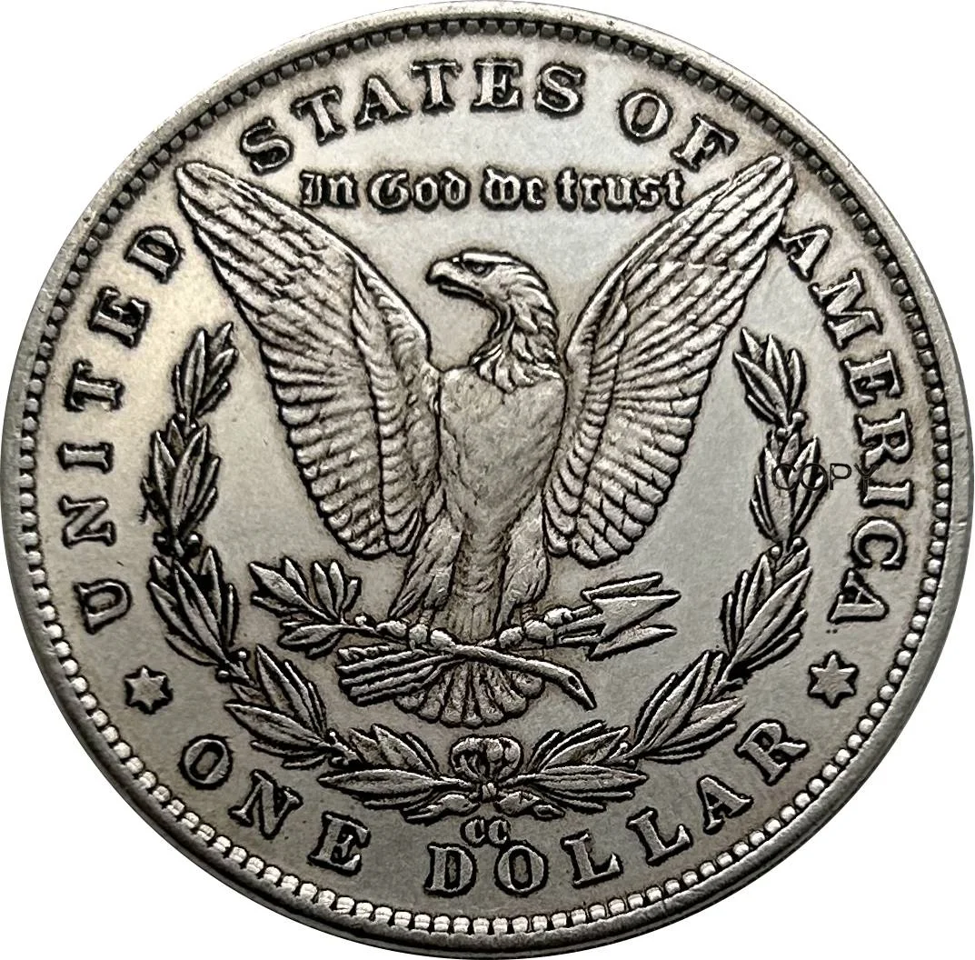 1890 Cc Coin United States Morgan 1 One Dollar Cupronickel Plated Silver Collectibles Copy Coins