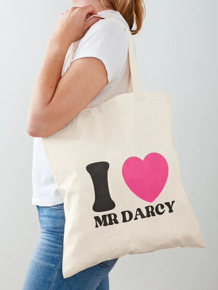 

I love Mr Darcy Tote Bag Women's shopper bag hand bag ladies sac pour femme Canvas for women