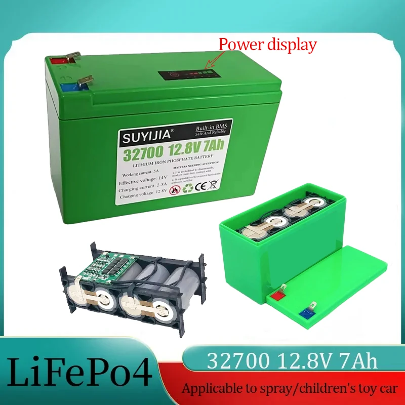 

LifePo4 32700 4S1P 12,8 В 7000 мАч Аккумулятор для лодки и сбалансированный источник бесперебойного питания BMS 4S 40 А