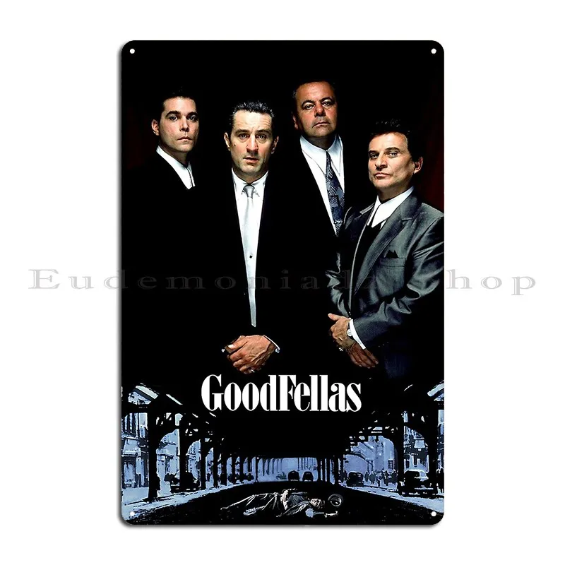 Goodfellas 1990 Metal Signs Designer Retro Wall Decor Garage Garage Tin Sign Poster