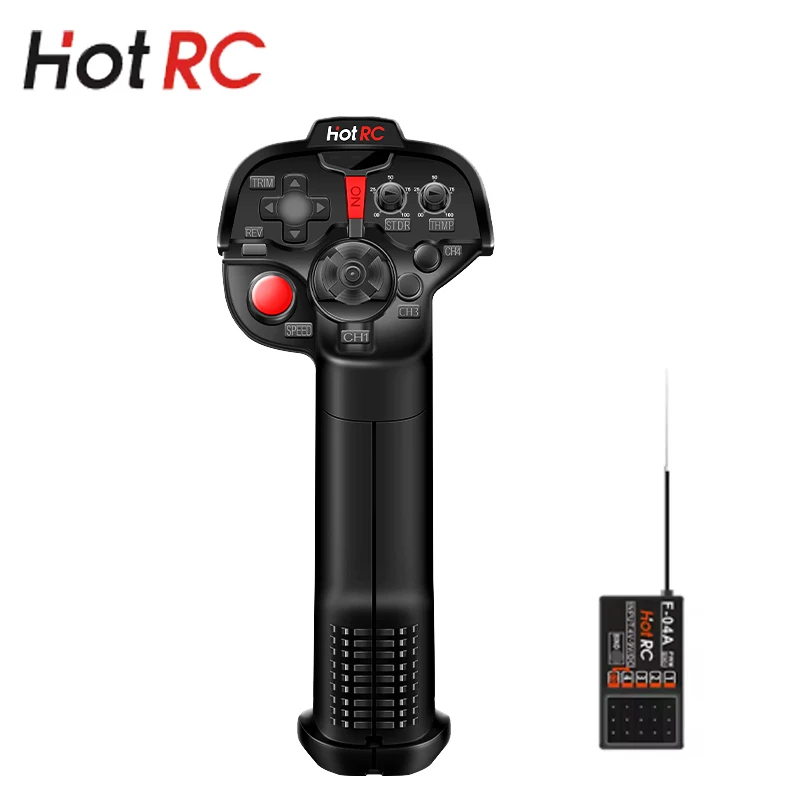 HOTRC 2.4 جيجا هرتز 4CH DS4A نظام راديو يد واحدة الارسال مع F-04A PWM استقبال ل RC الطائرات سيارة قارب خزان روبوت لعبة مجسمة #2