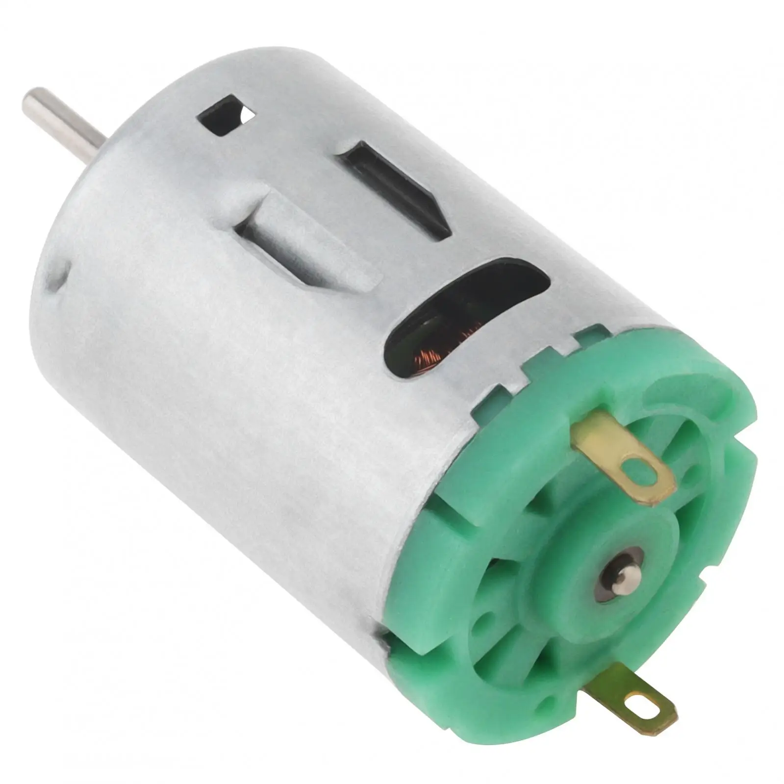 محرك فولاذ مقاوم للصدأ صغير عالي السرعة ، لعبة تصنعها بنفسك ، مجفف شعر ، مراوح صغيرة ، جهاز RS380 ، 6-24 فولت تيار مستمر ، دورات في الدقيقة