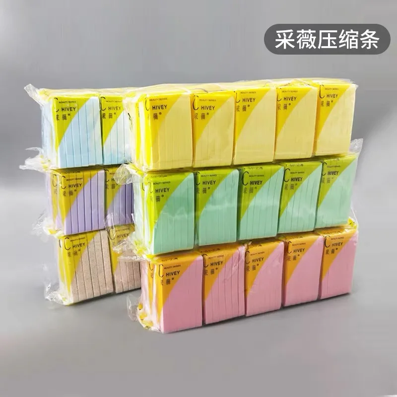 Compression Face Wash Sponge  Cleansing Sponges PVA Compression Strips Makeup Wipes Reusable Cotton Pads Cleaning Sponge