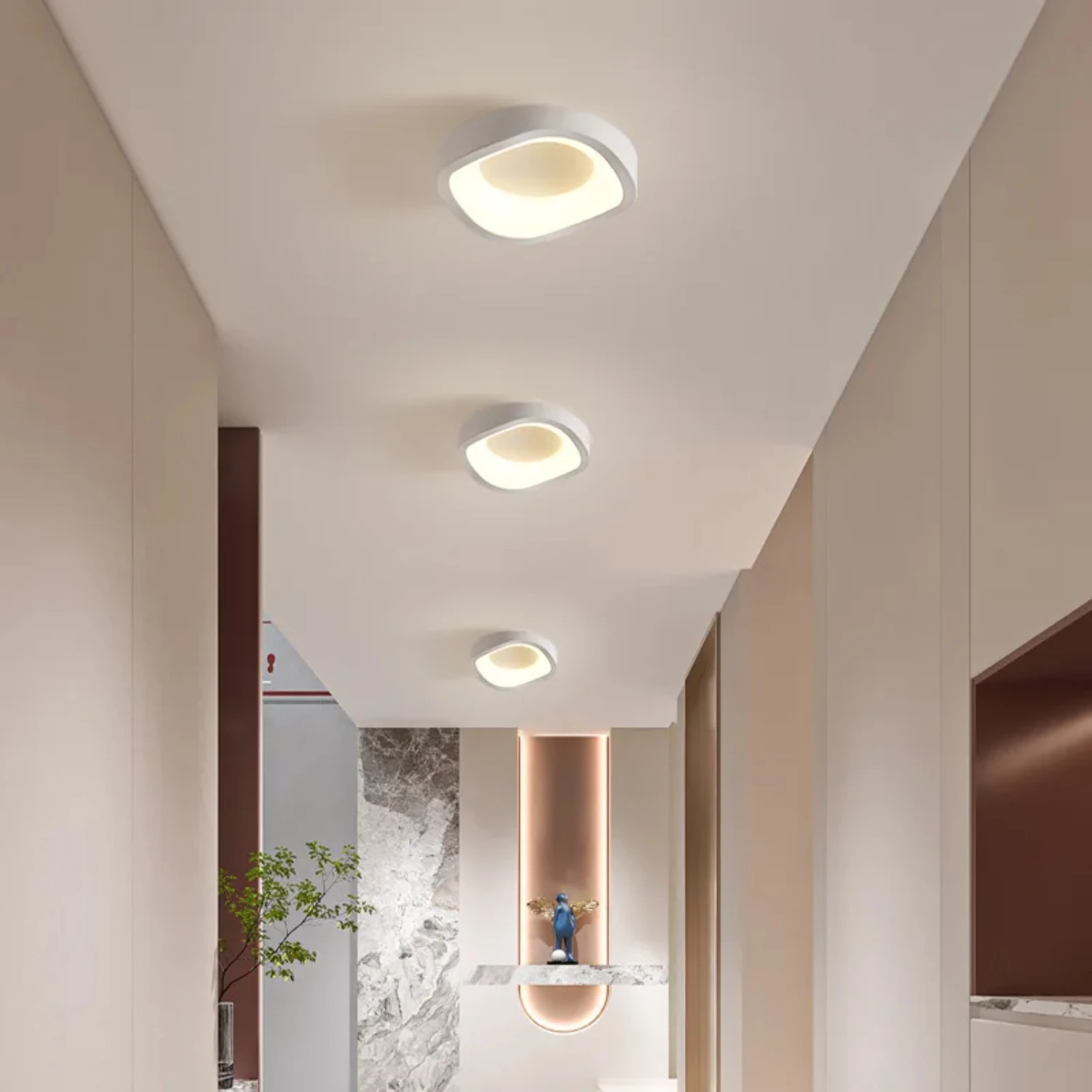 Nieuwe Noordse Plafondlamp Woonkamer Eetkamer Slaapkamer Gangpad Garderobe Balkon Plafond Kroonluchter Indoor Decor Verlichtingsarmaturen