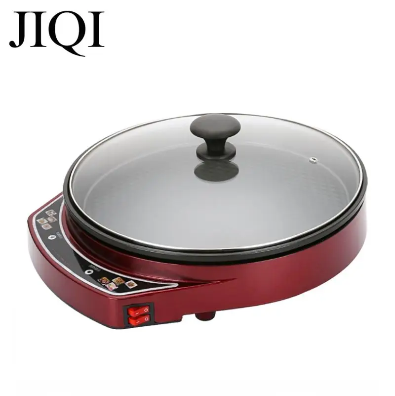 35cm large Diameter Food Grade Non-stick Baking Pan Pizza Crepe Maker Pancake Cake Tortilla Making machine Barbecue Steak grill