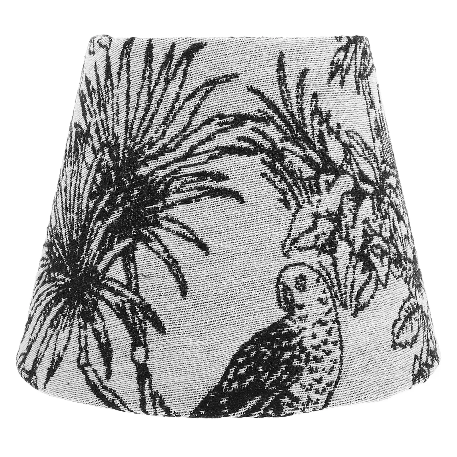 

Embroidered Lampshade Dark Fabric Drum Shade for Floor Desk Ceiling Lamp E27 E14 Sockets Small