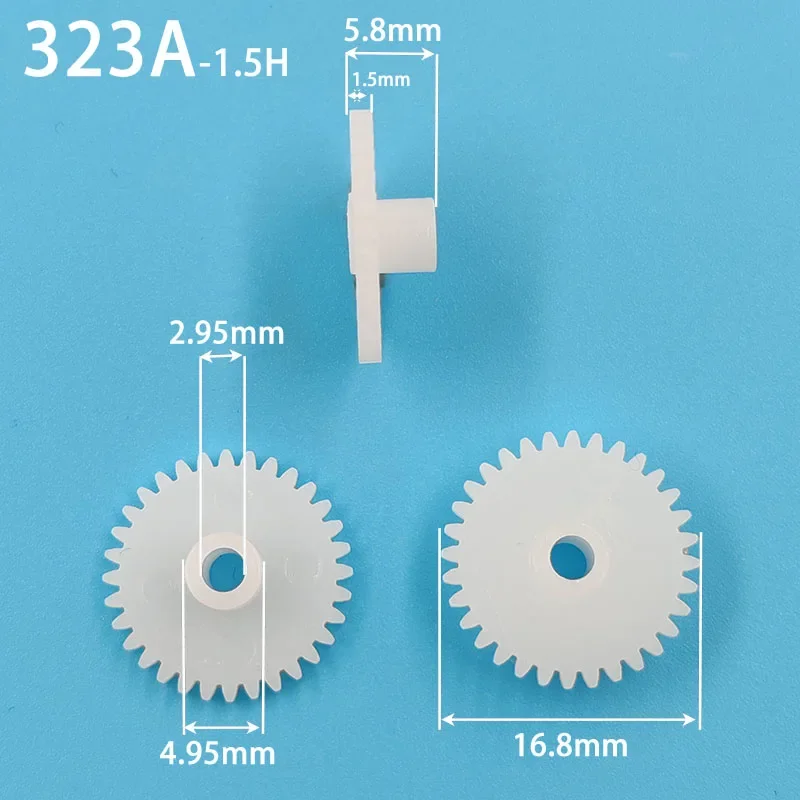 323A 0.5M GEARS Modulus 0.5 Tight 3MM Hole 32 Teeth Plastic Gear Motor Toy Accessories 323A-1.5H