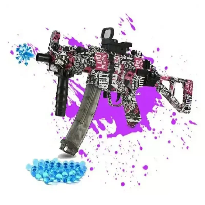 Pistola de chorro de Gel eléctrica, pistola de juguete, Bola de agua de Gel de explosión, Arma de tiro de juego al aire libre, bala de Gel falsa,