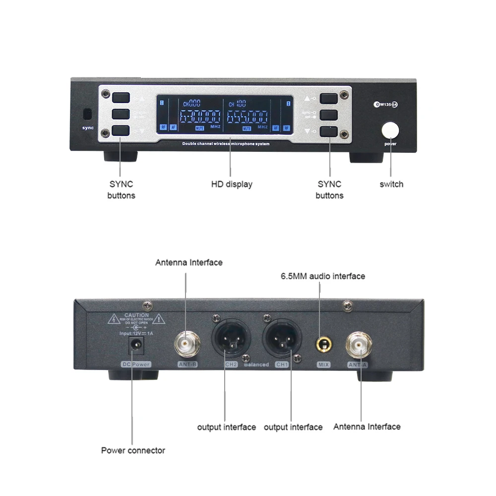 EW135-G4 Handheld Wireless Microphone UHF 100m Range 8-hour Battery Life Noise Cancelling FM for Live Performances Speeches